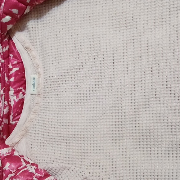 Sundance Thermal Waffle Knit Popover Top pink medium - Picture 11 of 11